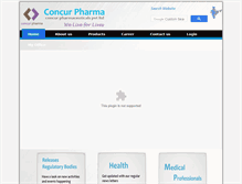 Tablet Screenshot of concurpharma.com